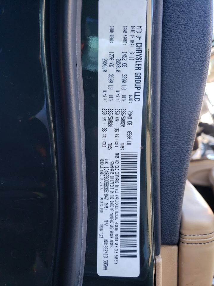 Photo 10 from auction – 2011 DODGE DURANGO CI with VIN 1D4RE5GG5BC651847