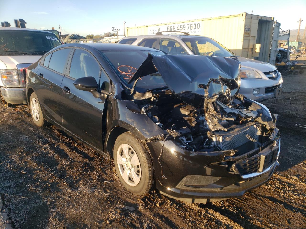 CHEVROLET CRUZE LS 2018 with VIN 1G1BC5SM1J7205633 - Photo from auction