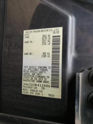 Photo 10 from auction – 2009 NISSAN ALTIMA 2.5 with VIN 1N4AL21E19N413486