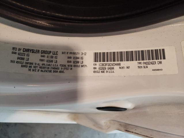 Photo 10 from auction – 2012 CHRYSLER 200 LIMITE with VIN 1C3BCBFG6CN234008