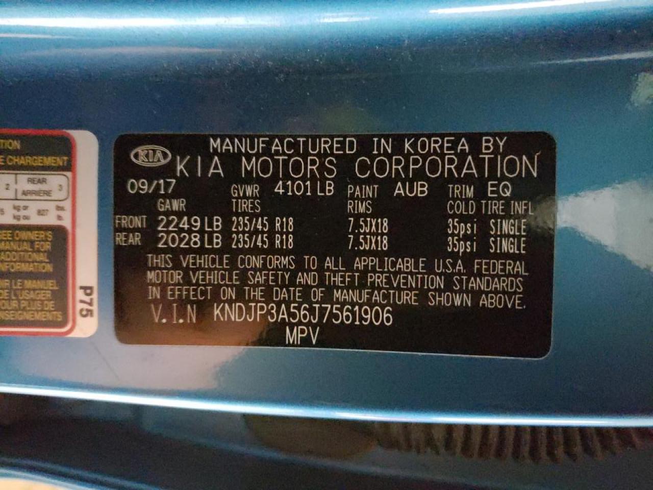 Photo 10 from auction – 2018 KIA SOUL + with VIN KNDJP3A56J7561906