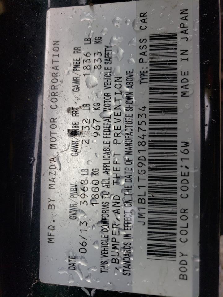 Photo 10 from auction – 2013 MAZDA 3 I with VIN JM1BL1TG9D1847534
