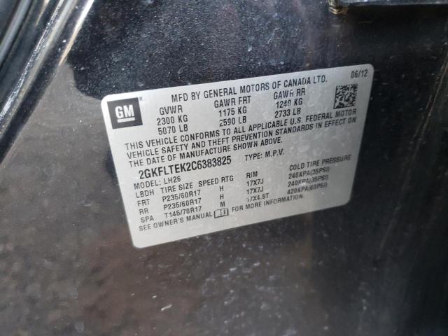 Photo 10 from auction – 2012 GMC TERRAIN SL with VIN 2GKFLTEK2C6383825