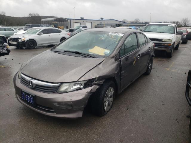 Photo 2 from auction – 2012 HONDA CIVIC LX with VIN 2HGFB2F51CH601891