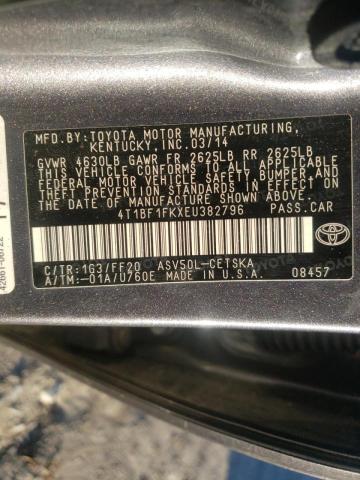 Photo 10 from auction – 2014 TOYOTA CAMRY L with VIN 4T1BF1FKXEU382796
