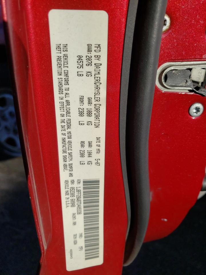 Photo 10 from auction – 2007 JEEP PATRIOT SP with VIN 1J8FF28W87D409338
