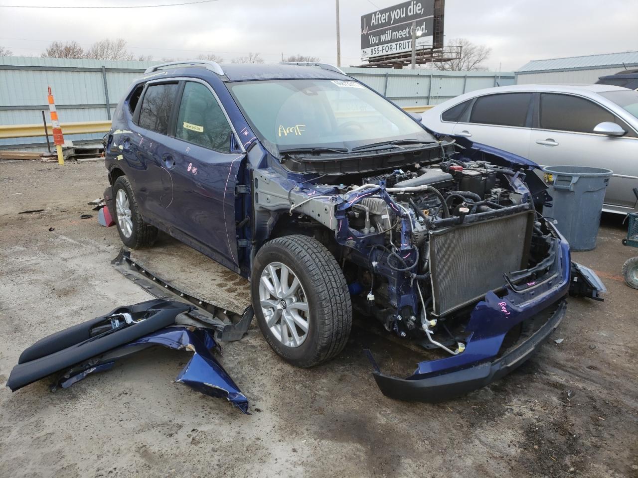 NISSAN ROGUE S 2019 with VIN KNMAT2MT1KP534730 - Photo from auction