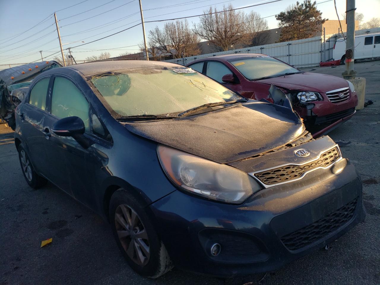 KIA RIO EX 2013 with VIN KNADN5A32D6113165 - Photo from auction