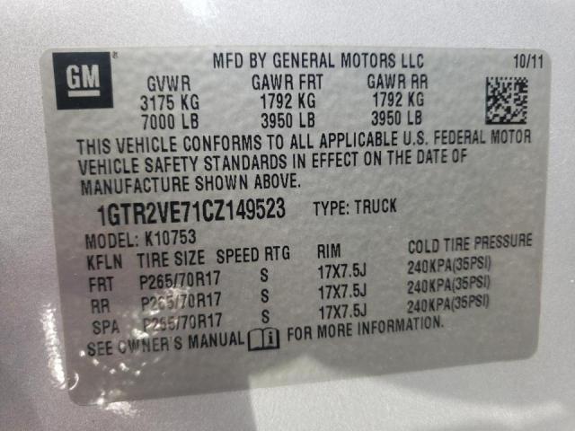 Photo 10 from auction – 2012 GMC SIERRA K15 with VIN 1GTR2VE71CZ149523