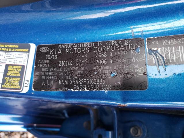 Photo 10 from auction – 2014 KIA FORTE EX with VIN KNAFX5A83E5163885