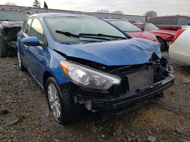 KIA FORTE EX 2014 with VIN KNAFX5A83E5163885 - Photo from auction