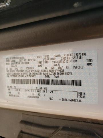 Photo 10 from auction – 2020 FORD TRANSIT T- with VIN 1FTBR1C82LKB74392