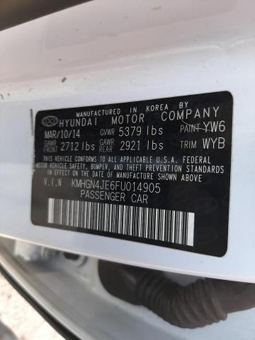 Photo 10 from auction – 2015 HYUNDAI GENESIS 3. with VIN KMHGN4JE6FU014905