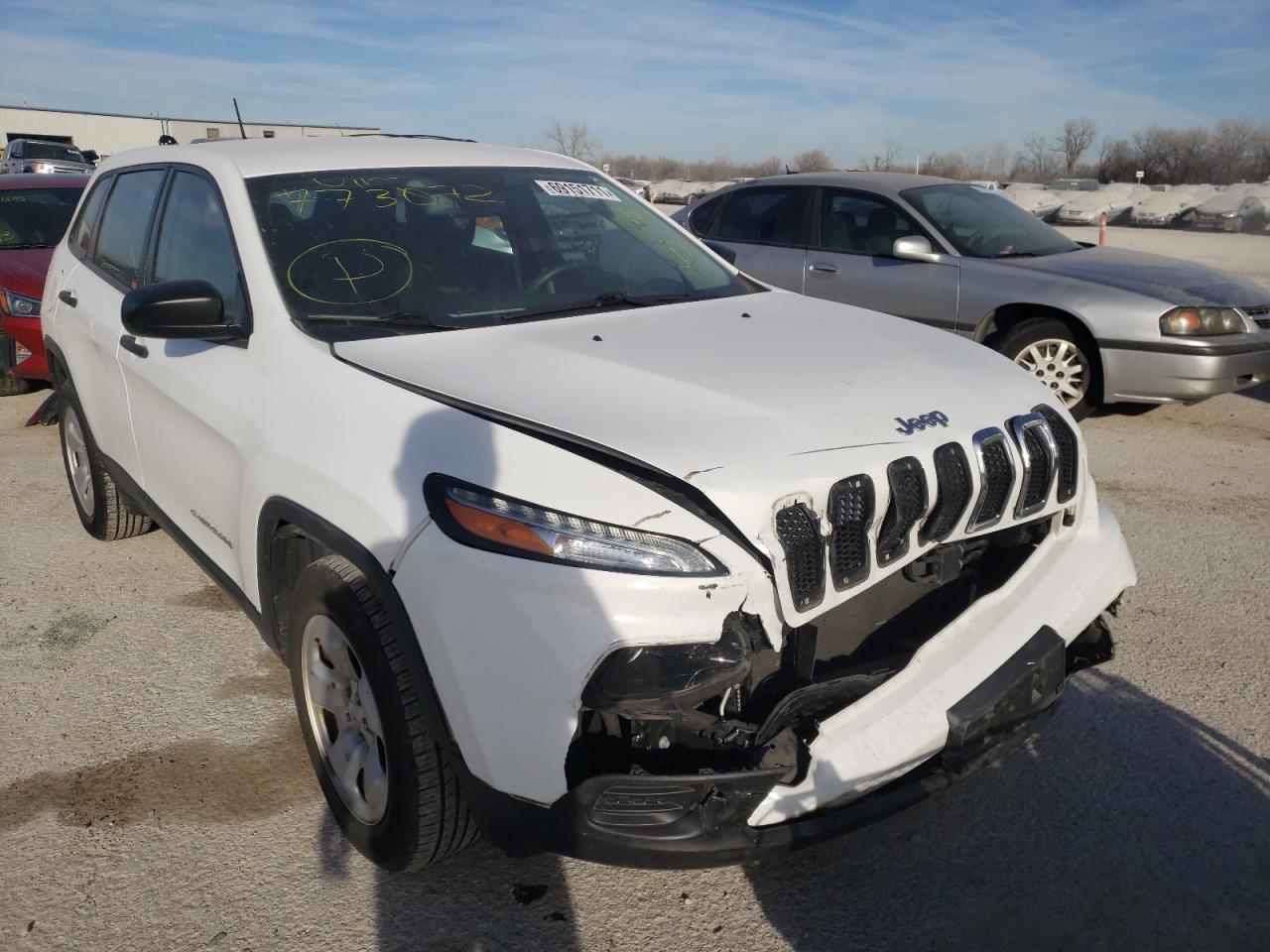 JEEP CHEROKEE S 2015 with VIN 1C4PJMAB7FW773072 - Photo from auction