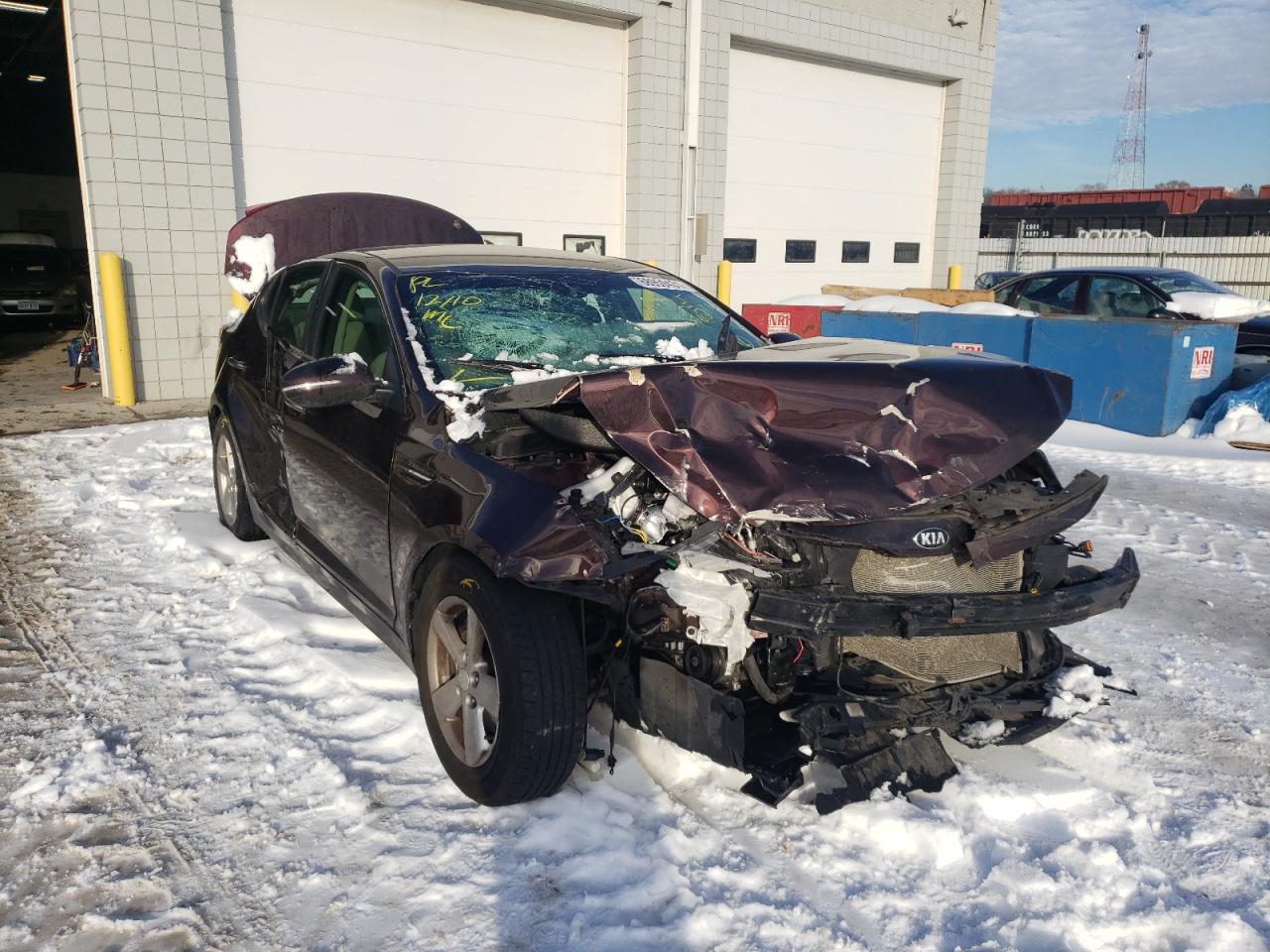 KIA OPTIMA LX 2015 with VIN 5XXGM4A75FG456962 - Photo from auction