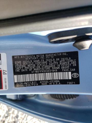 Photo 10 from auction – 2012 TOYOTA CAMRY HYBR with VIN 4T1BD1FK0CU031849