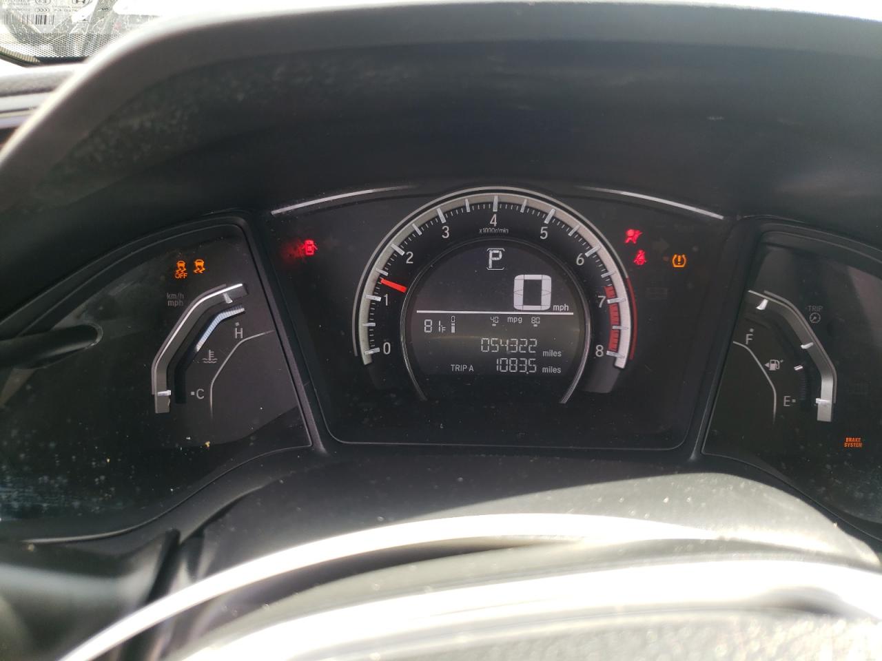 Photo 8 from auction – 2016 HONDA CIVIC LX with VIN 19XFC2F53GE015268