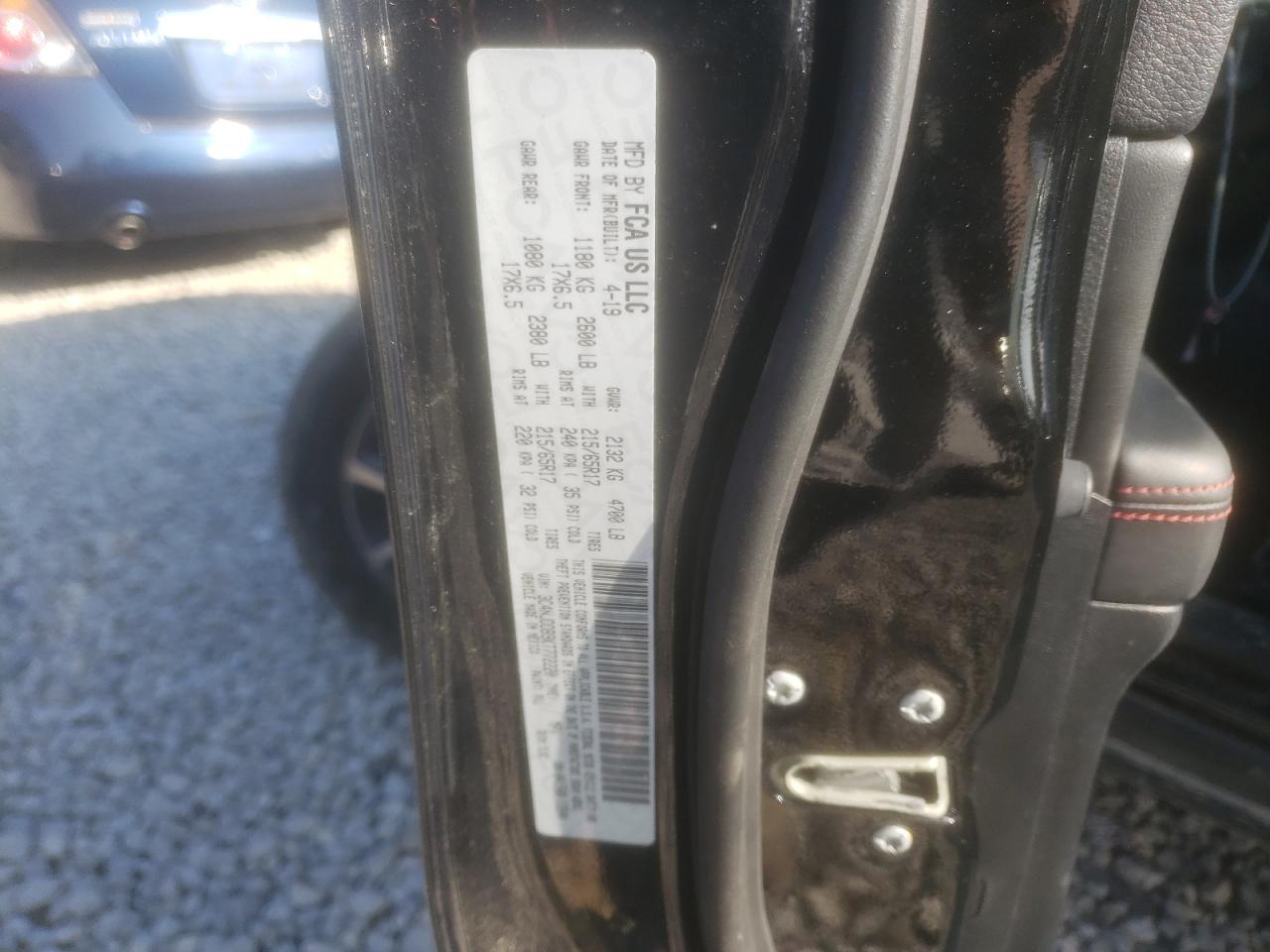 Photo 10 from auction – 2019 JEEP COMPASS TR with VIN 3C4NJDDB9KT772220