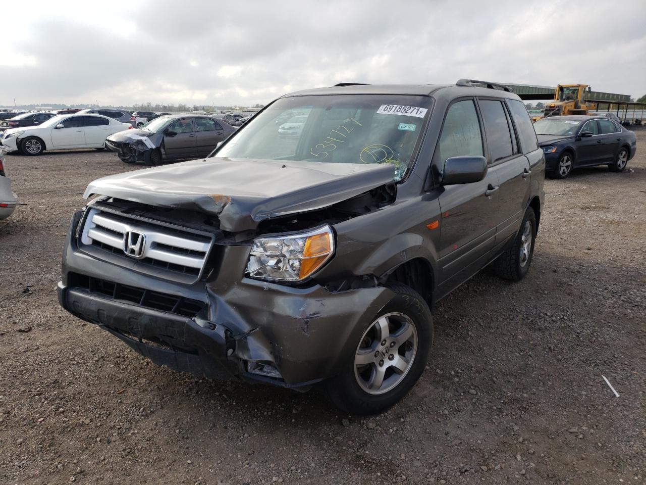 Photo 2 from auction – 2007 HONDA PILOT EXL with VIN 2HKYF18717H534727