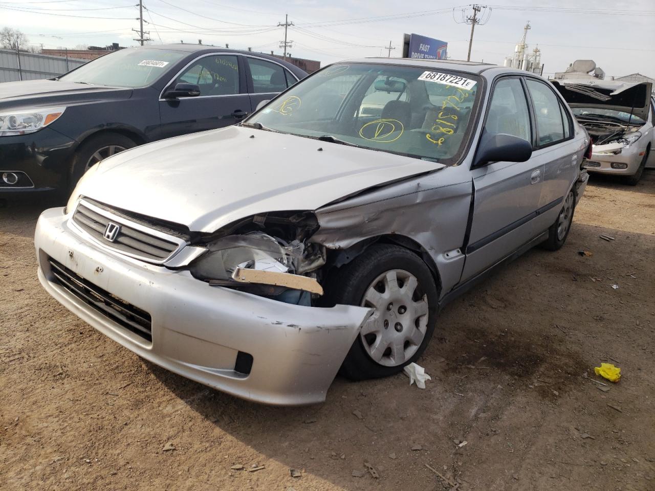 Photo 2 from auction – 2000 HONDA CIVIC BASE with VIN 2HGEJ6618YH579060