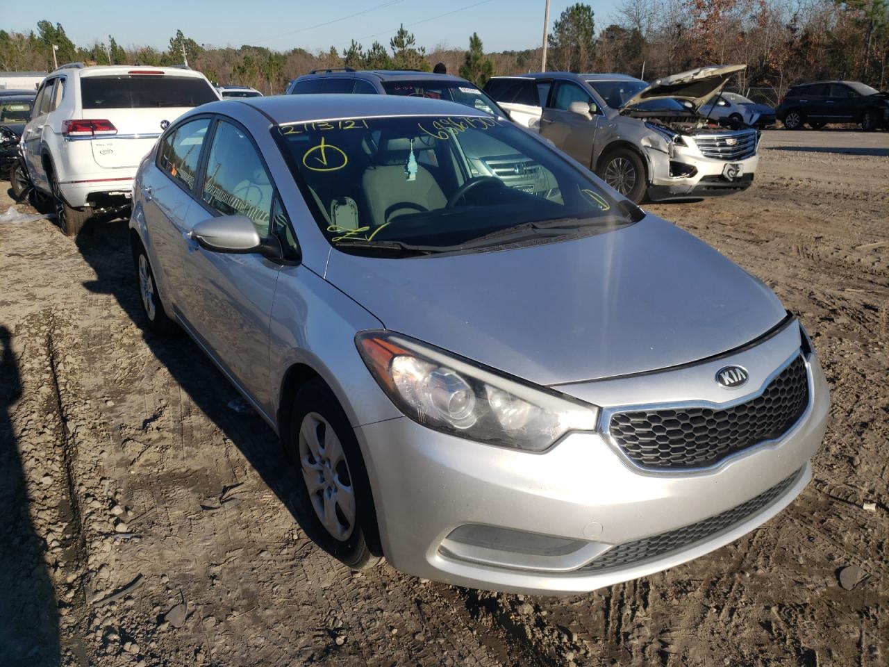 KIA FORTE LX 2014 with VIN KNAFK4A6XE5066741 - Photo from auction