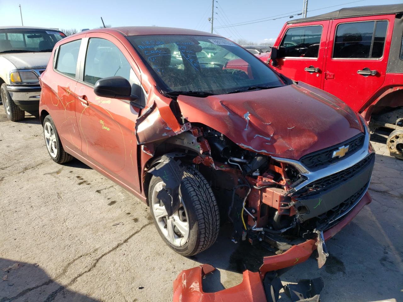 CHEVROLET SPARK LS 2021 with VIN KL8CB6SA6MC708282 - Photo from auction