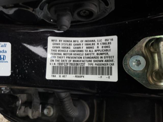 Photo 10 from auction – 2016 HONDA CIVIC EX with VIN 19XFC2F70GE061237