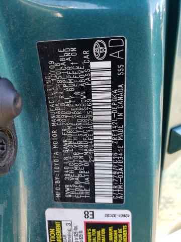 Photo 10 from auction – 2010 TOYOTA COROLLA BA with VIN 2T1BU4EE1AC295769