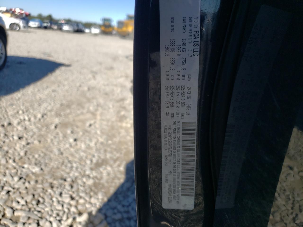 Photo 10 from auction – 2017 DODGE JOURNEY CR with VIN 3C4PDCGG2HT625778