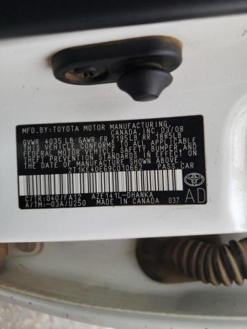 Photo 10 from auction – 2009 TOYOTA COROLLA MA with VIN 2T1KE40E69C010662