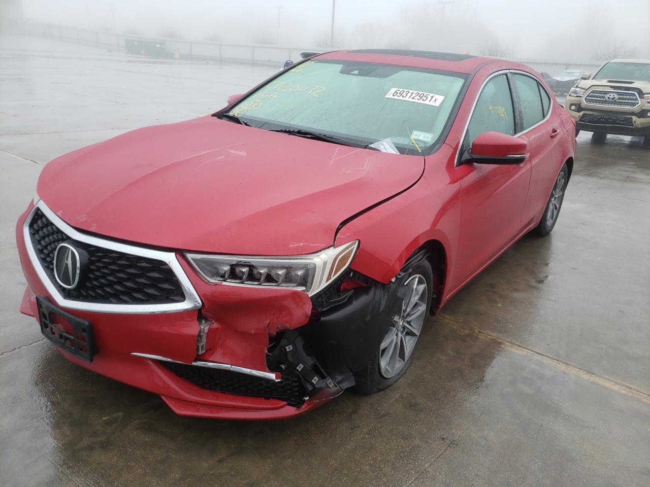 Photo 2 from auction – 2018 ACURA TLX with VIN 19UUB1F31JA000878