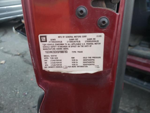Photo 10 from auction – 2005 CHEVROLET SILVERADO with VIN 1GCHK232X5F888783