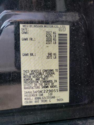 Photo 10 from auction – 2017 NISSAN ALTIMA 2.5 with VIN 1N4AL3AP5HC229055