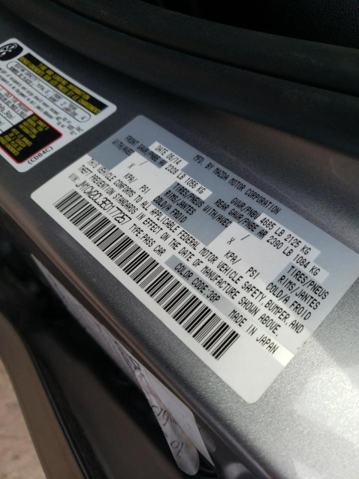 Photo 10 from auction – 2014 MAZDA 5 TOURING with VIN JM1CW2CL3E0177257