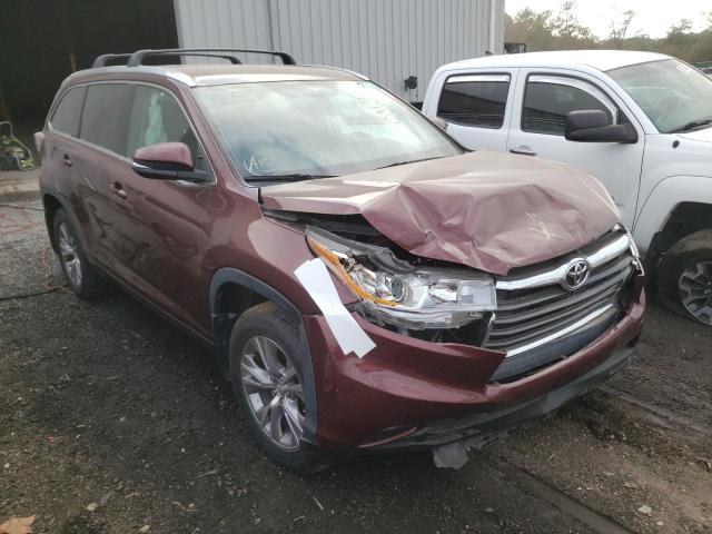 TOYOTA HIGHLANDER 2015 with VIN 5TDJKRFH5FS136856 - Photo from auction