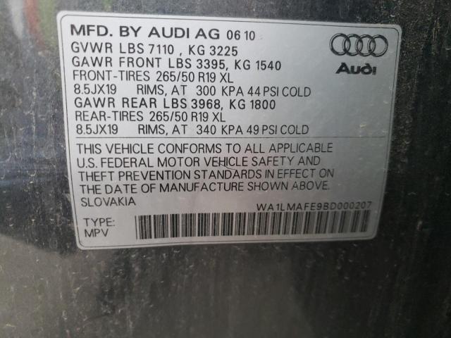 Photo 10 from auction – 2011 AUDI Q7 PREMIUM with VIN WA1LMAFE9BD000207