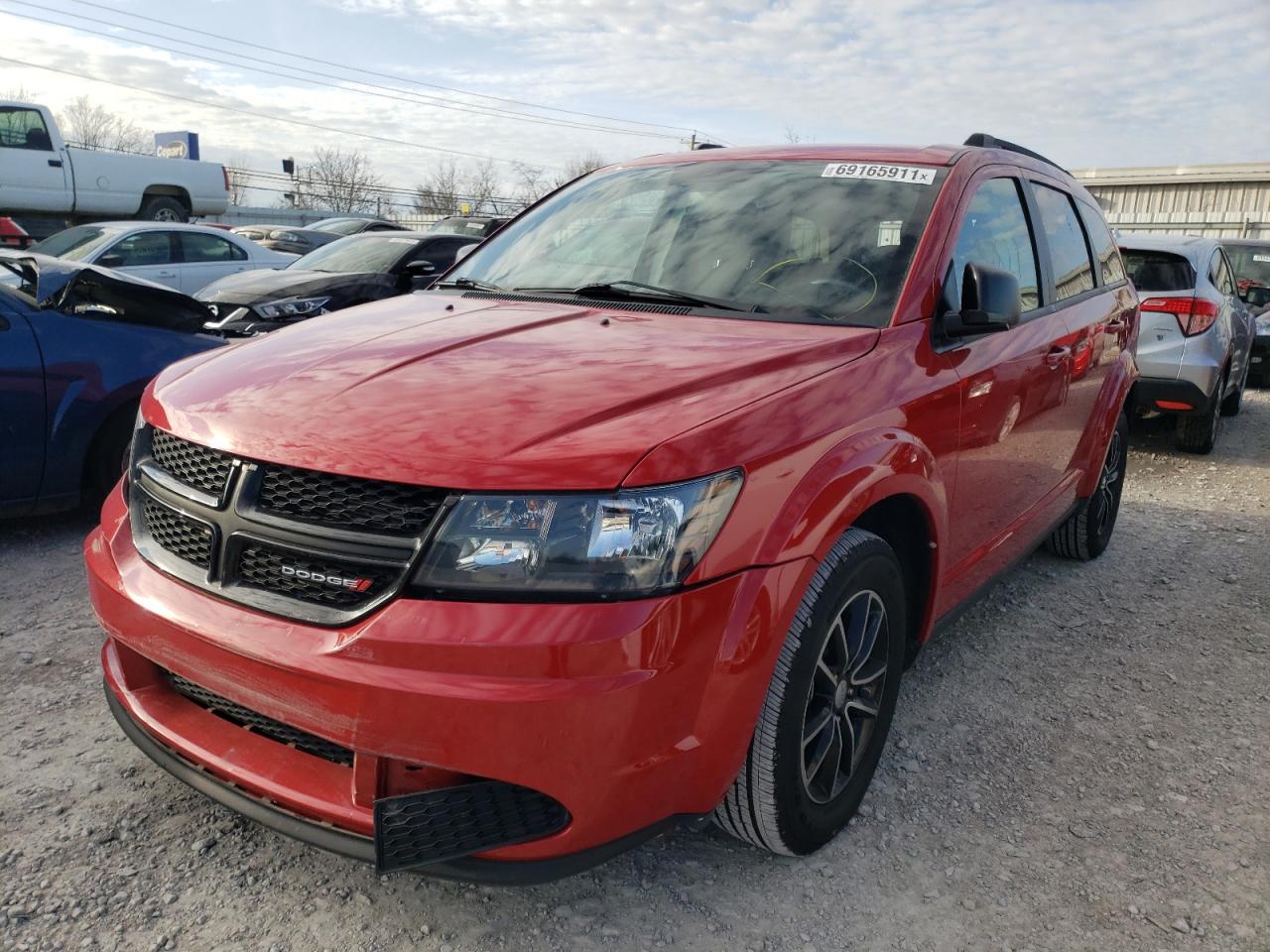 Photo 2 from auction – 2017 DODGE JOURNEY SE with VIN 3C4PDCAB1HT580748
