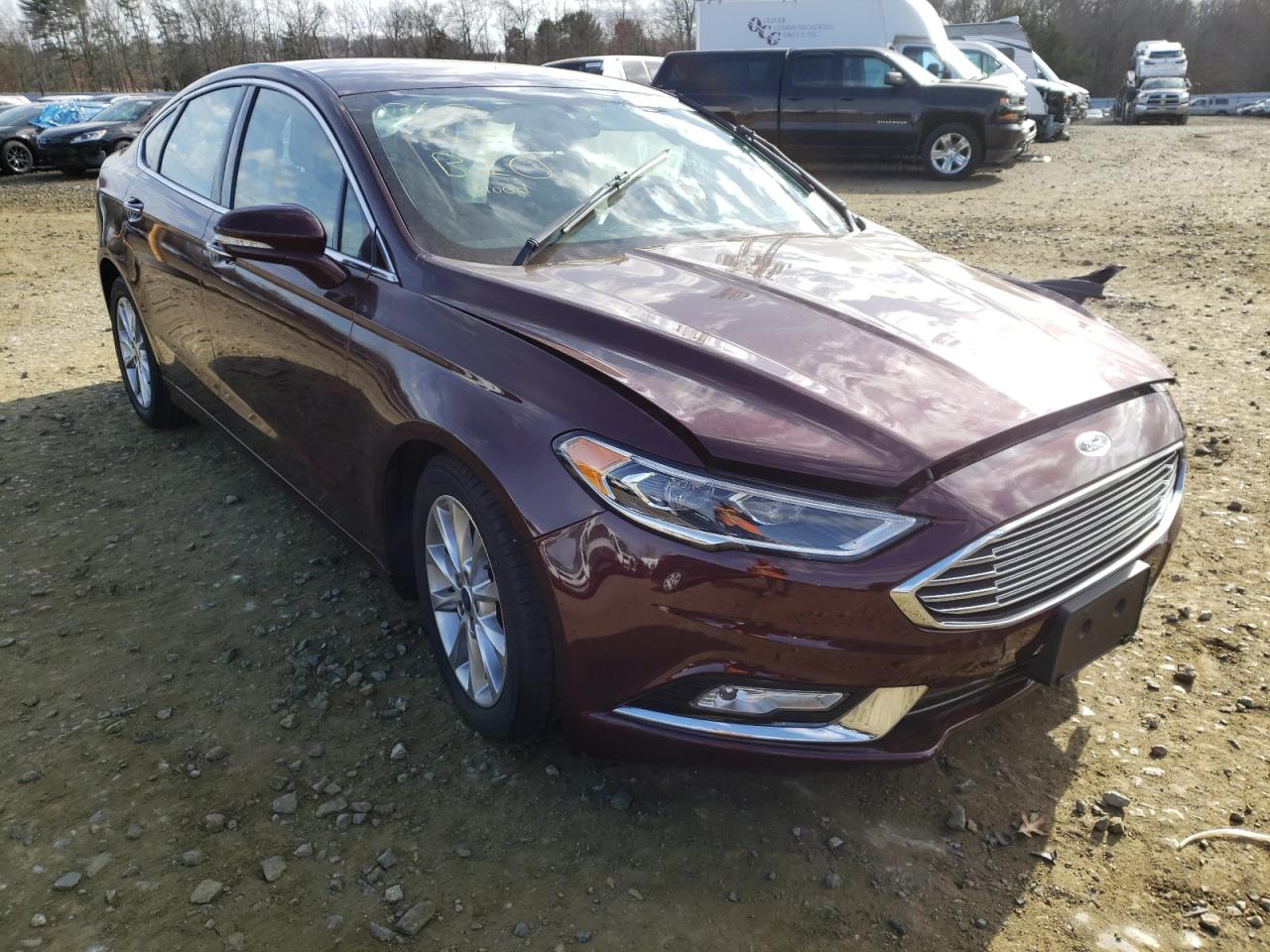 FORD FUSION SE 2017 with VIN 3FA6P0HD6HR218734 - Photo from auction