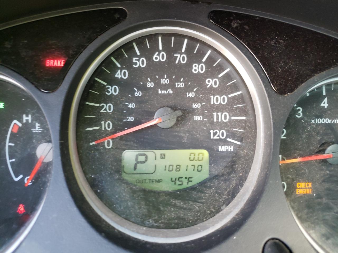 Photo 8 from auction – 2005 SUBARU FORESTER 2 with VIN JF1SG63695H745254
