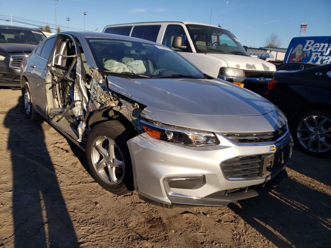 CHEVROLET MALIBU LS 2017 with VIN 1G1ZB5ST4HF227439 - Photo from auction