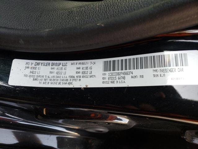 Photo 10 from auction – 2015 CHRYSLER 200 S with VIN 1C3CCCBB2FN566374