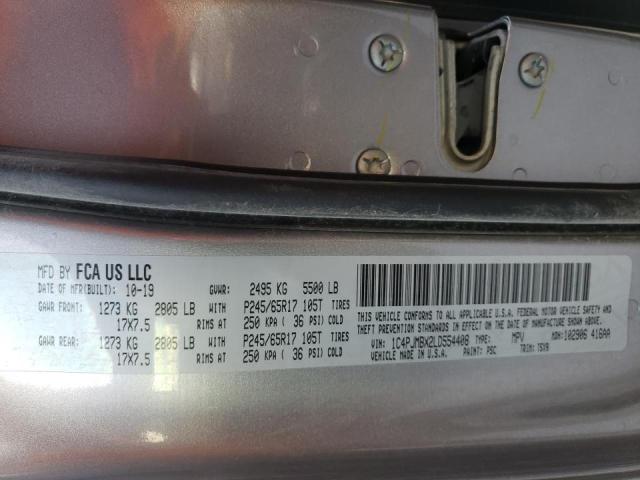 Photo 10 from auction – 2020 JEEP CHEROKEE T with VIN 1C4PJMBX2LD554408