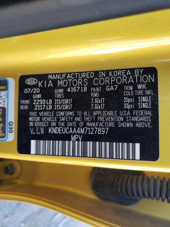 Photo 10 from auction – 2021 KIA SELTOS S with VIN KNDEUCAA4M7127897