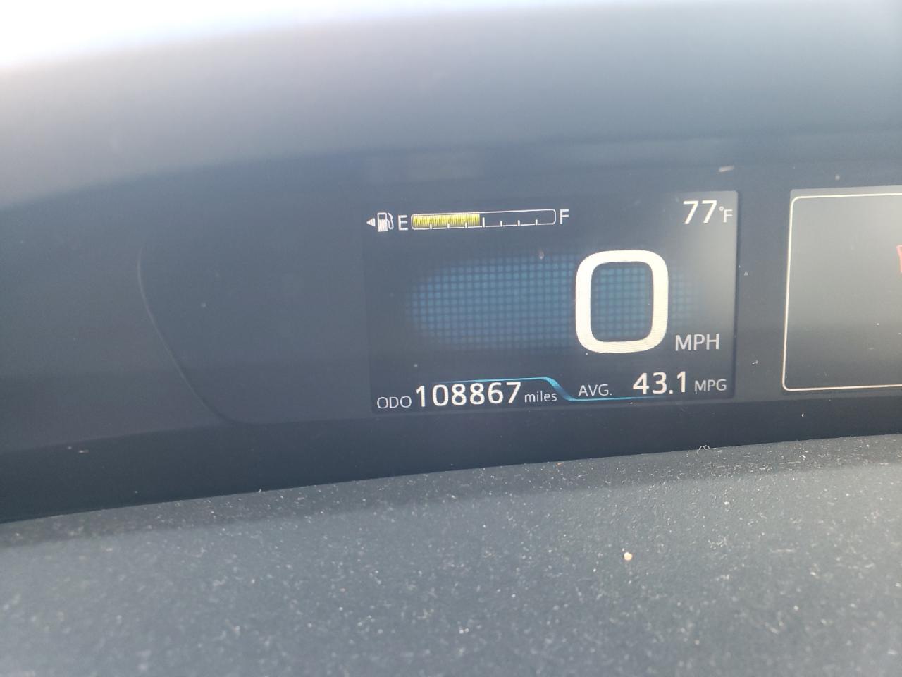 Photo 8 from auction – 2017 TOYOTA PRIUS with VIN JTDKBRFU1H3035092