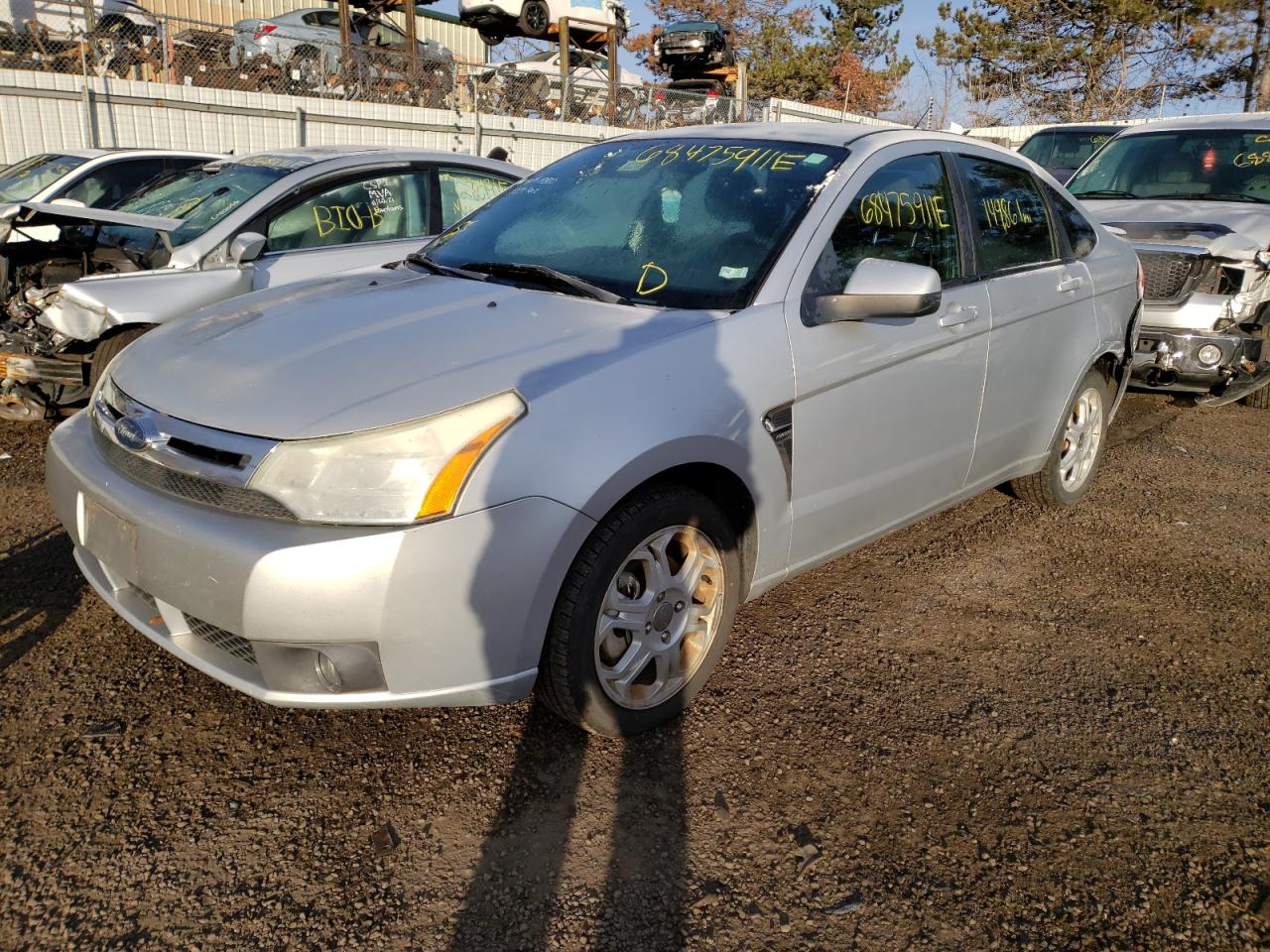 Photo 2 from auction – 2008 FORD FOCUS SE with VIN 1FAHP35N18W222047