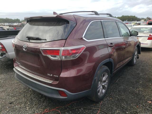 Photo 4 from auction – 2015 TOYOTA HIGHLANDER with VIN 5TDJKRFH5FS136856