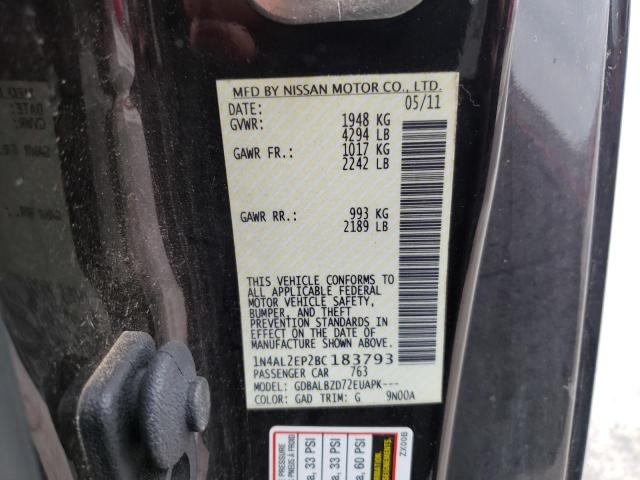 Photo 10 from auction – 2011 NISSAN ALTIMA S with VIN 1N4AL2EP2BC183793