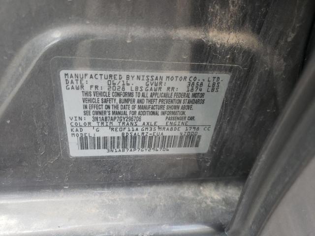 Photo 10 from auction – 2016 NISSAN SENTRA S with VIN 3N1AB7AP7GY296706