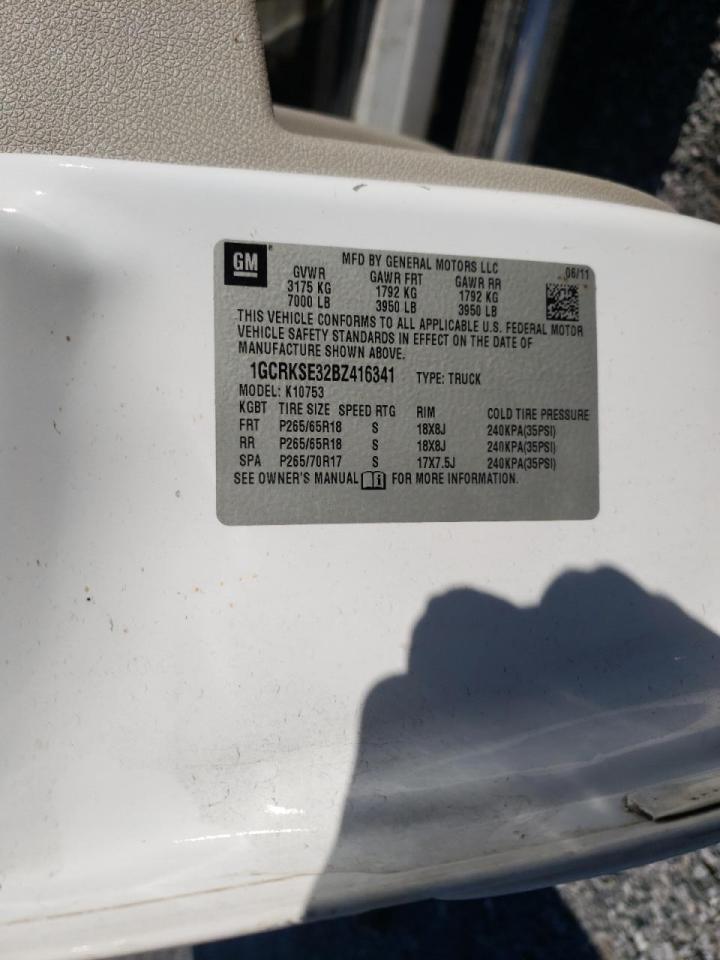 Photo 10 from auction – 2011 CHEVROLET SILVERADO with VIN 1GCRKSE32BZ416341