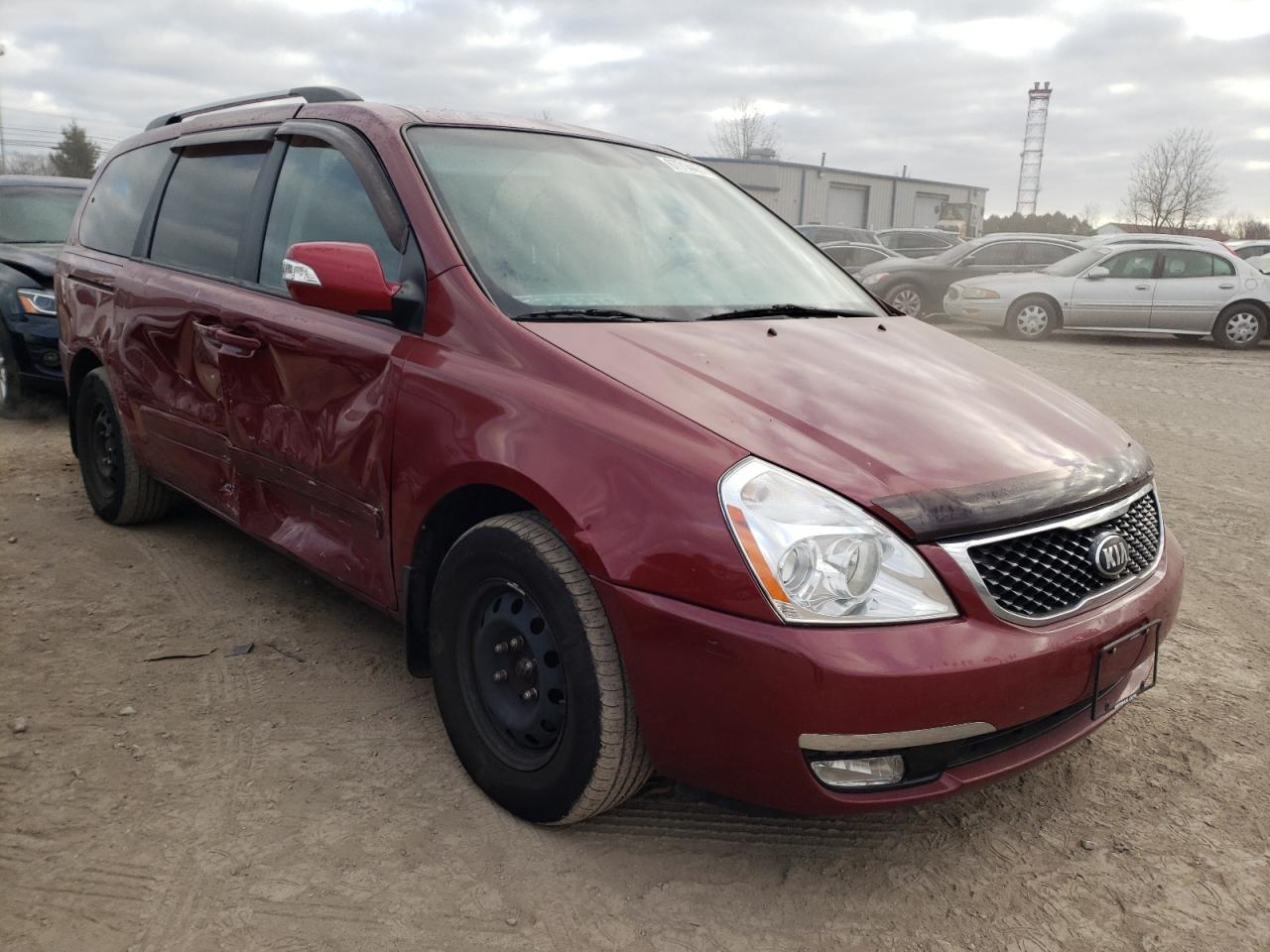 KIA SEDONA LX 2014 with VIN KNDMG4C78E6556400 - Photo from auction